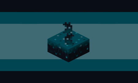 Skulkian : a gender related skulk sensors from minecraft : it may feel like it "detects vibrations" or even other genders depending on the skulkian person!